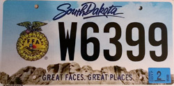 license plate decals